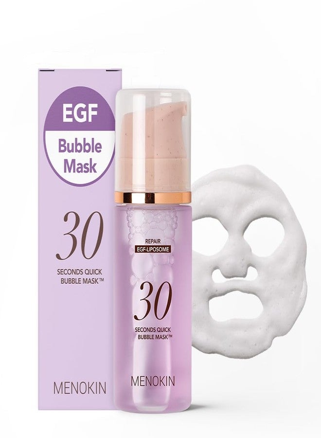 MENOKIN 30 Seconds Quick Bubble Mask [REPAIR] - [EGF Liposome] in Micro-bubbles for Skin Restoration, Hypoallergenic Bubble Capsule for Deep Repair, Korean Skin Care Essential, 70 Uses, fl.oz - Image 1